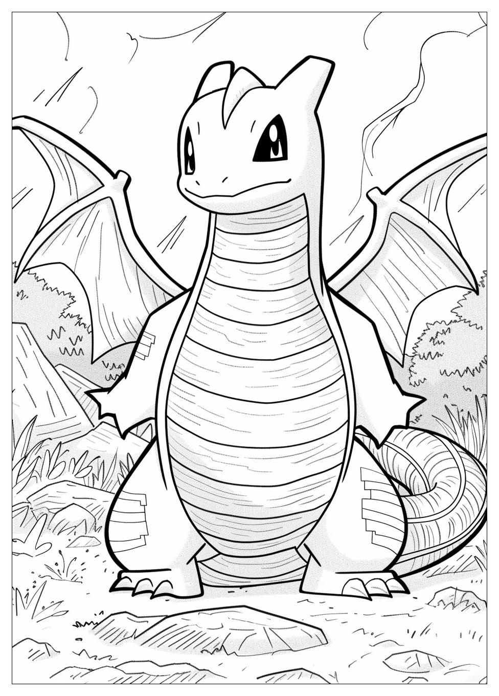 Dragonite Coloring Pages-11