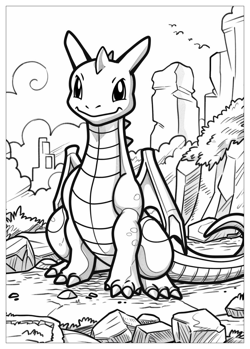 Dragonite Coloring Pages-13