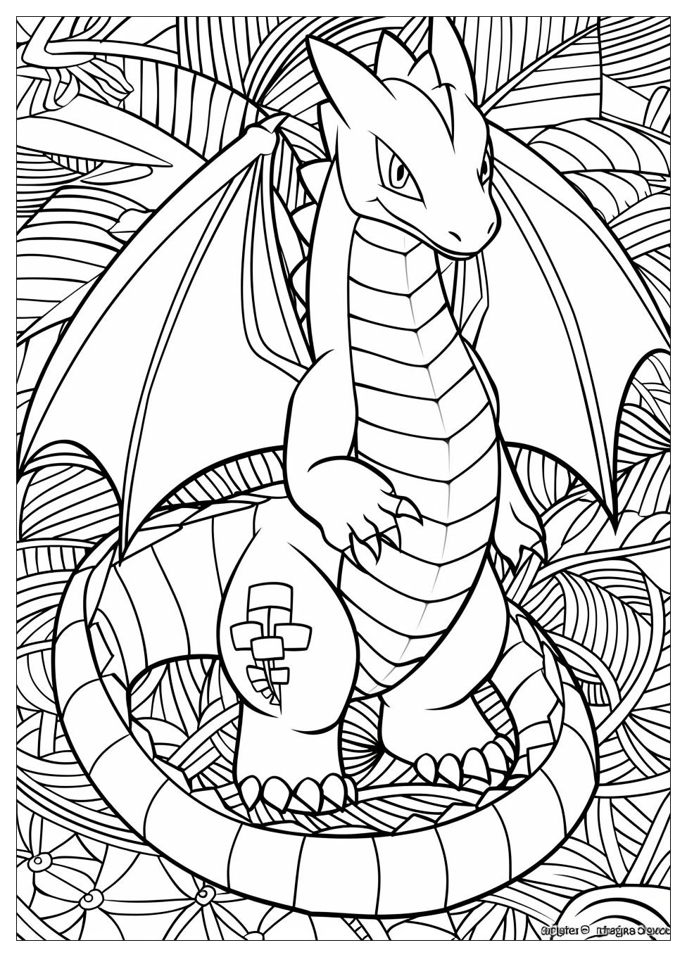 Dragonite Coloring Pages-17