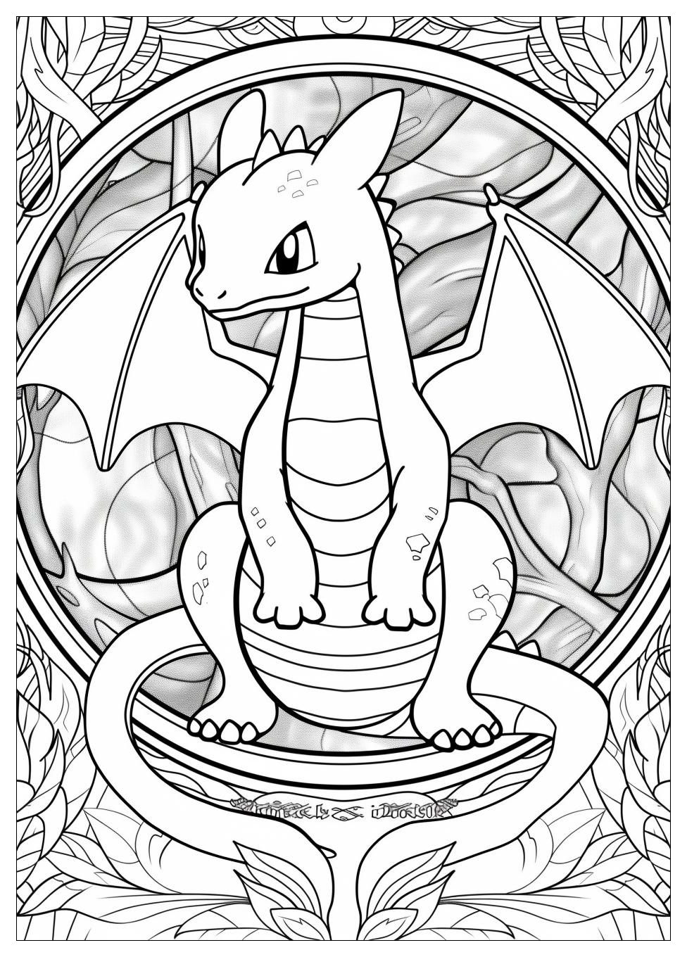 Dragonite Coloring Pages-5