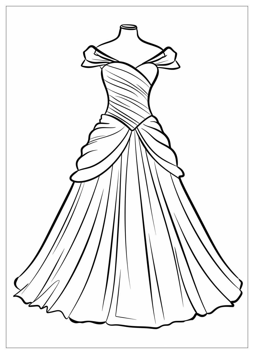 Dress Coloring Pages-1