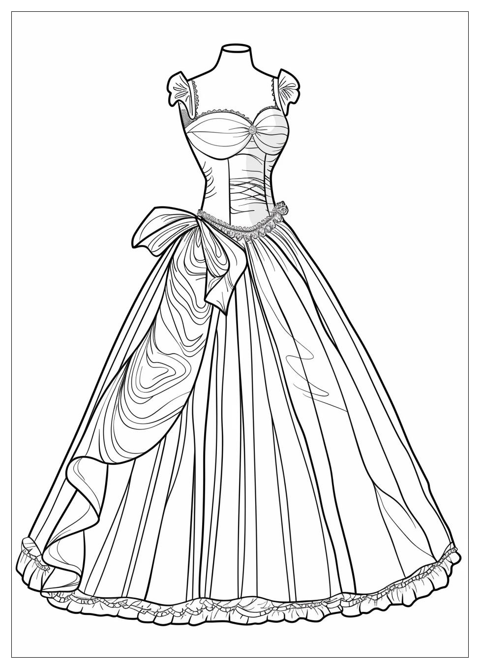 Dress Coloring Pages-10