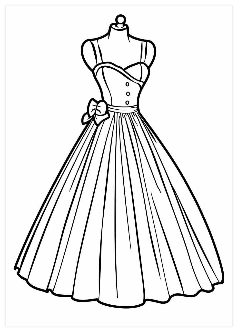 Dress Coloring Pages-11