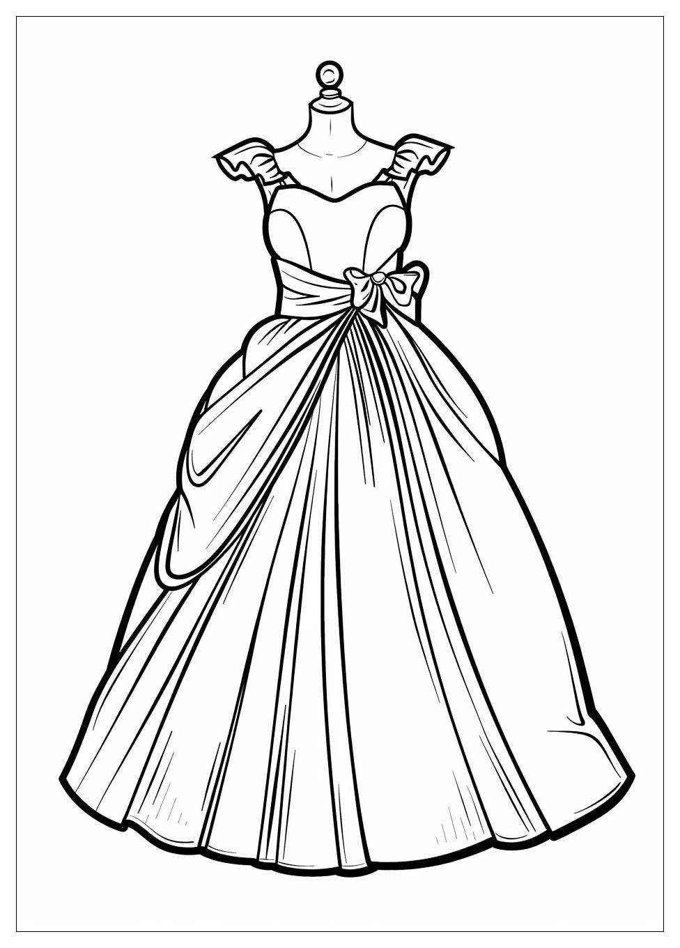 Dress Coloring Pages-12