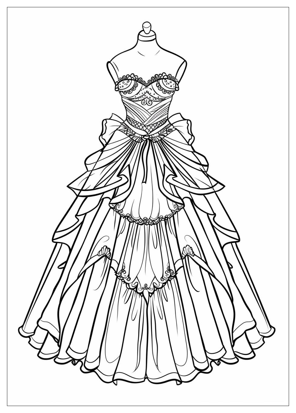 Dress Coloring Pages-13