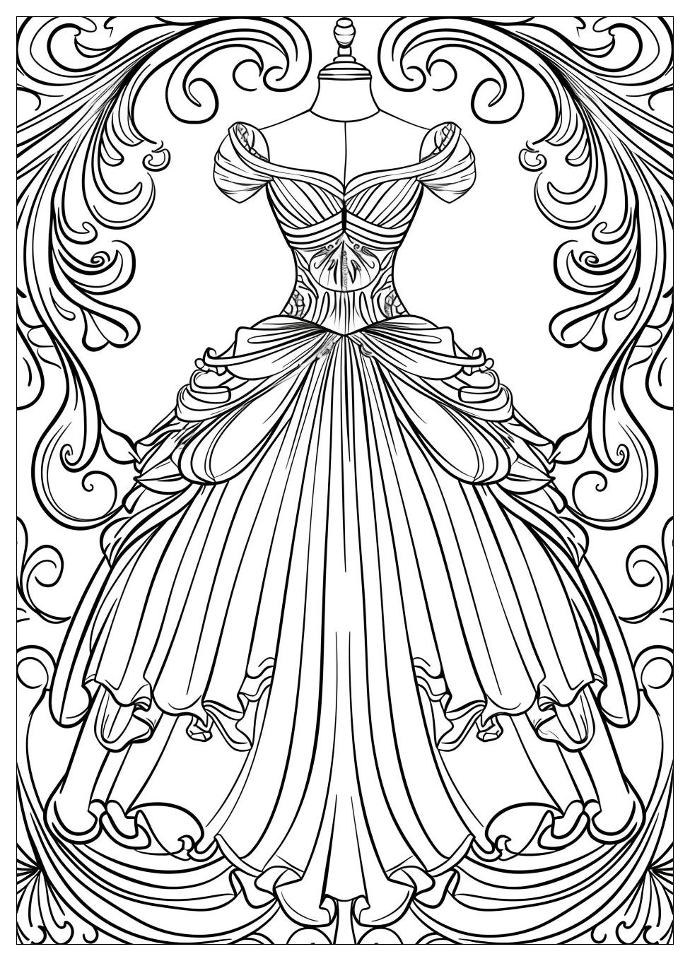 Dress Coloring Pages-15