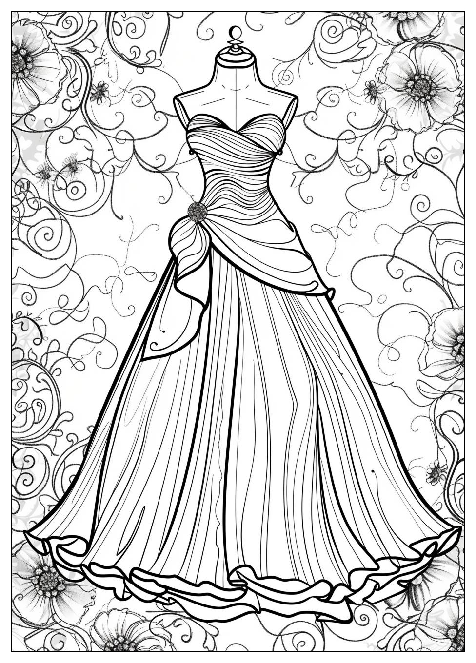 Dress Coloring Pages-18