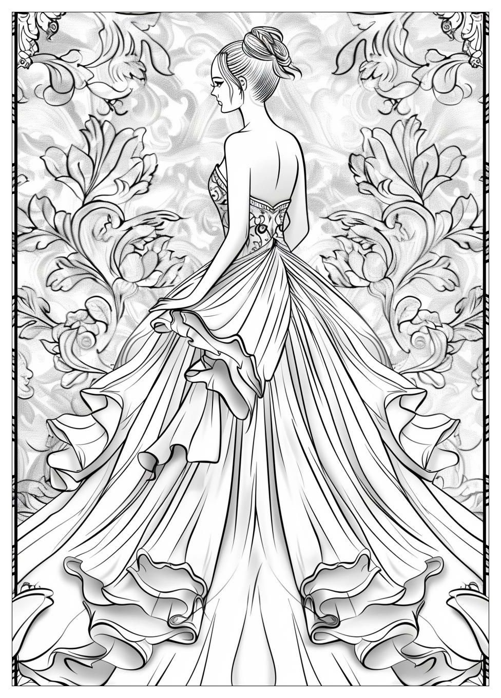 Dress Coloring Pages-19