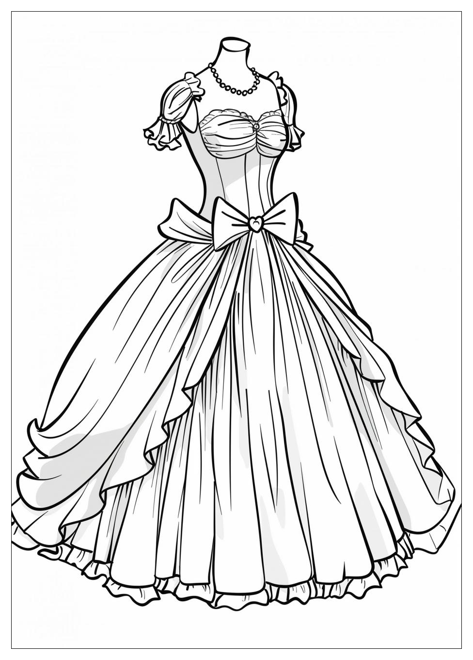 Dress Coloring Pages-2