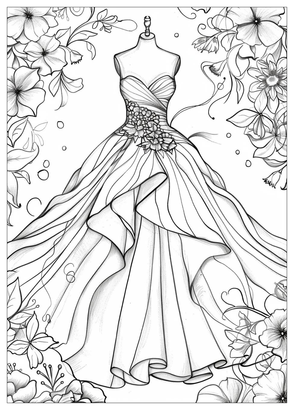 Dress Coloring Pages-20