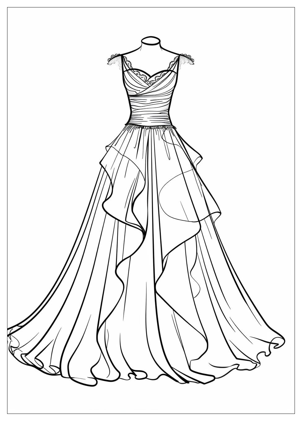 Dress Coloring Pages-3