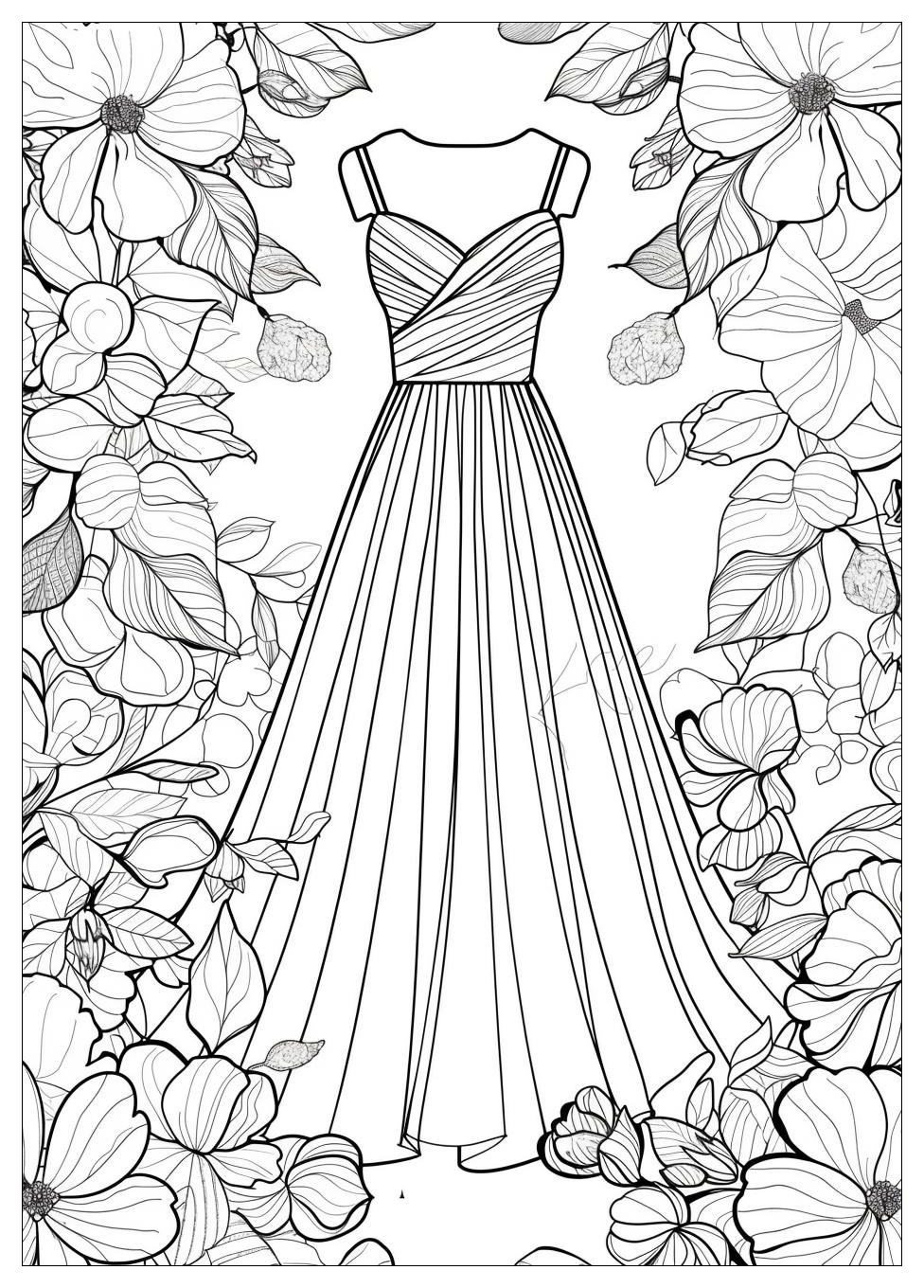 Dress Coloring Pages-5