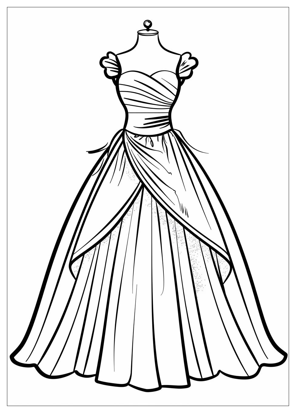 Dress Coloring Pages-6