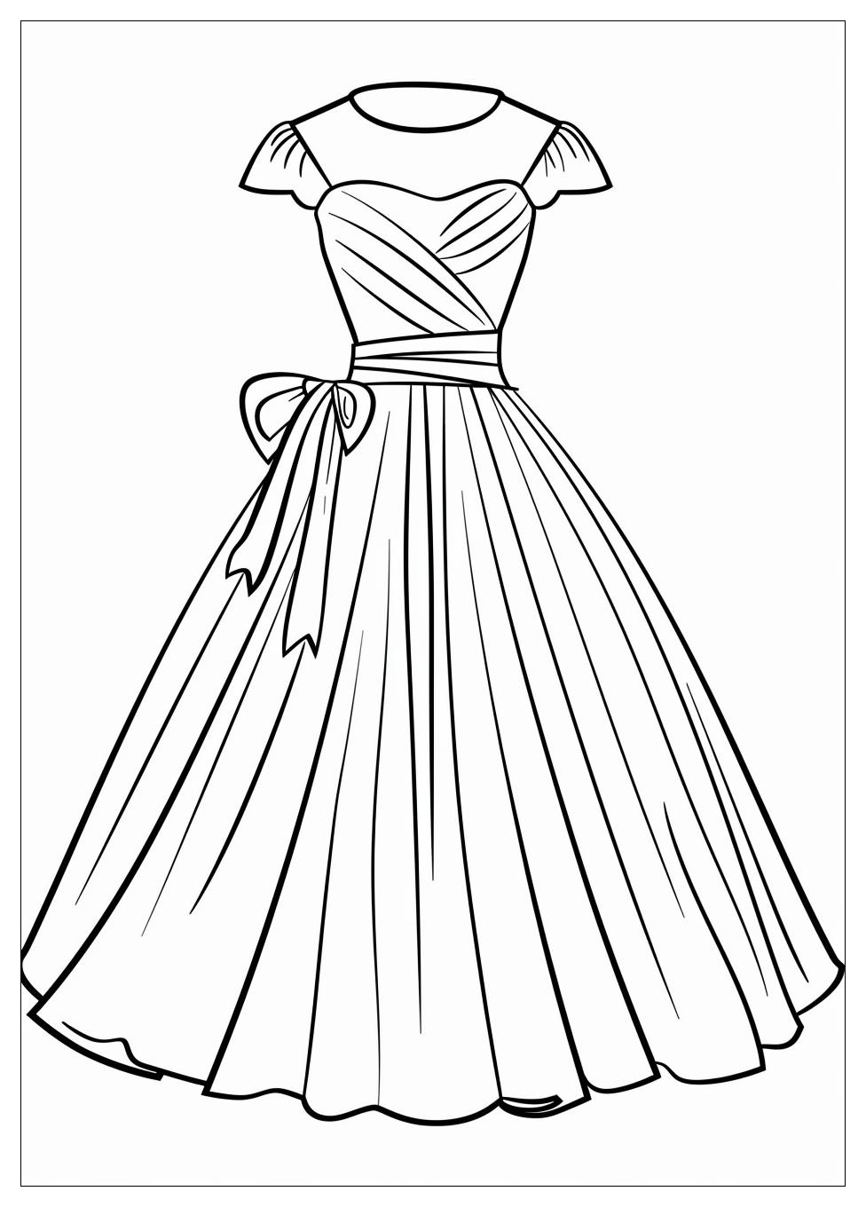 Dress Coloring Pages-7