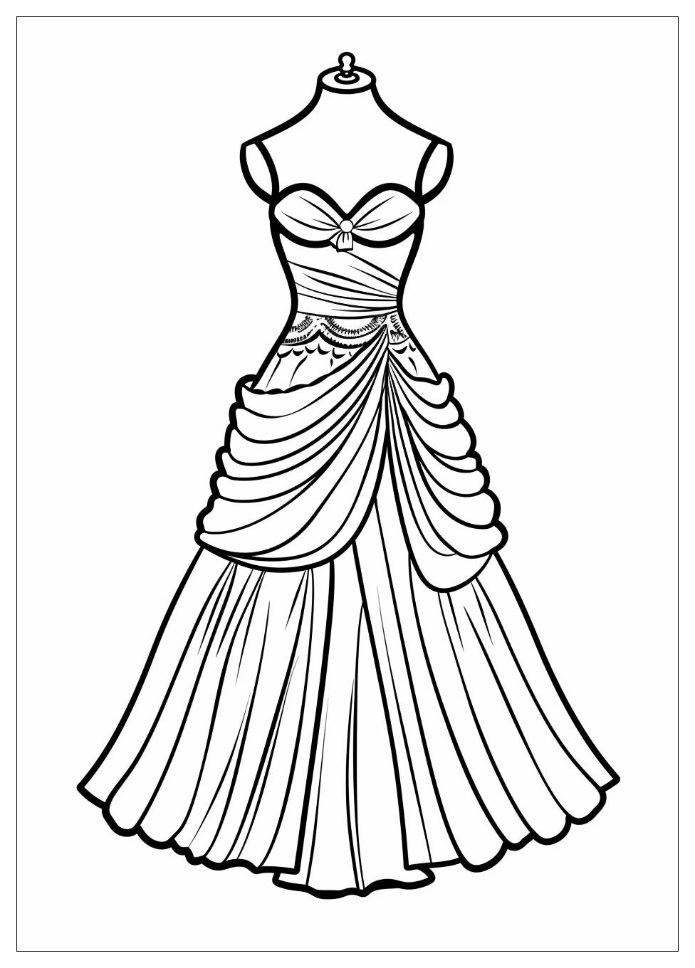 Dress Coloring Pages-8