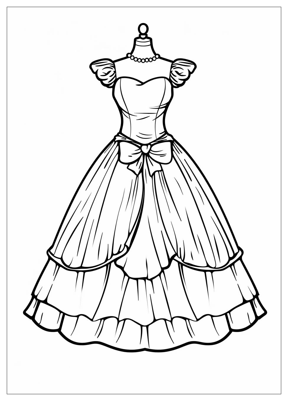 Dress Coloring Pages-9