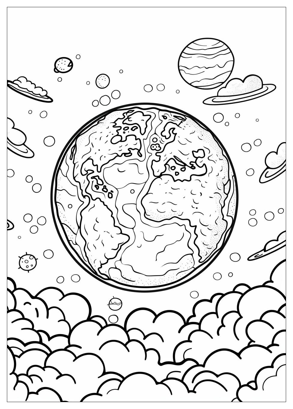 Earth Coloring Pages-1