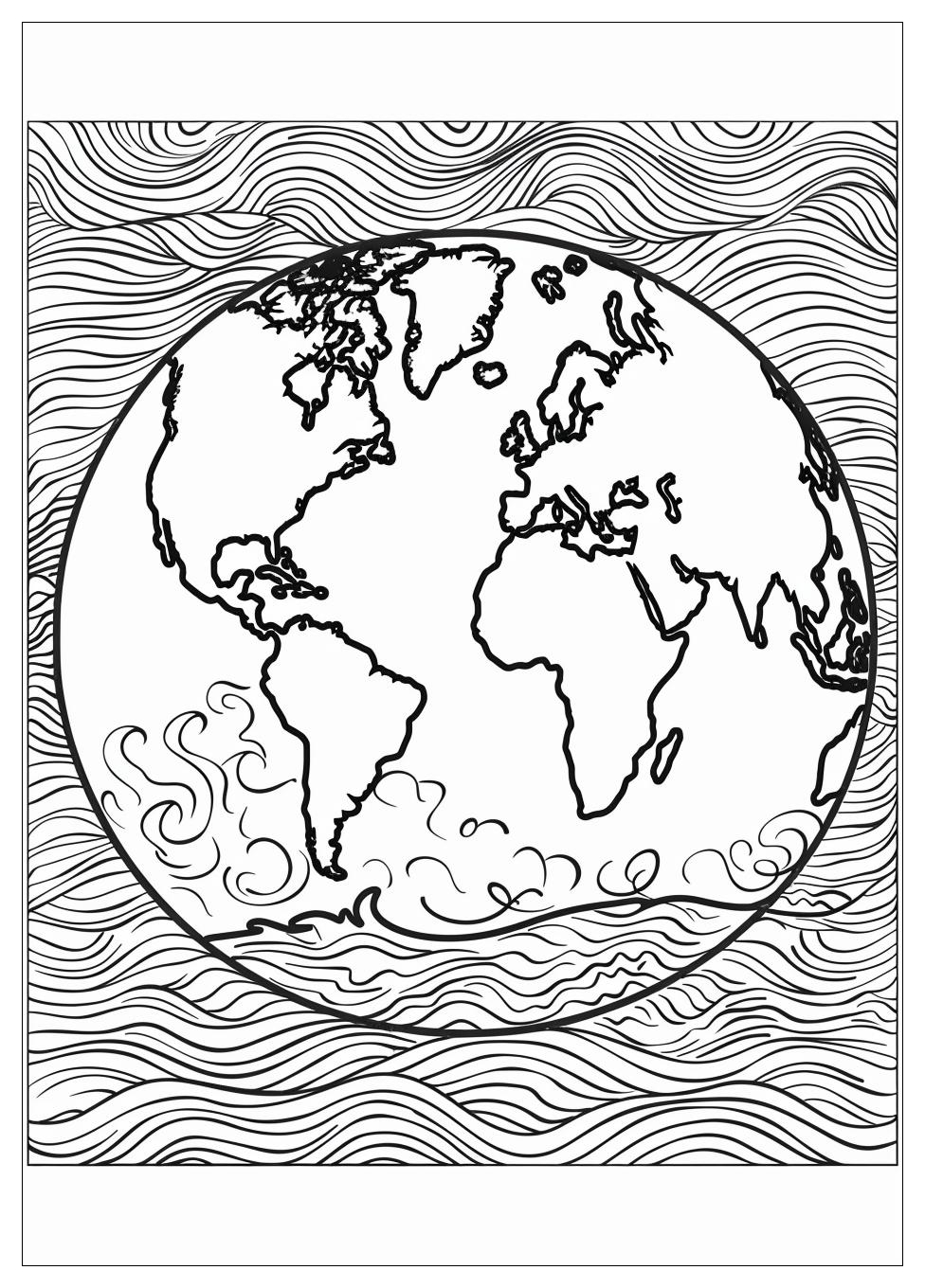 Earth Coloring Pages-2