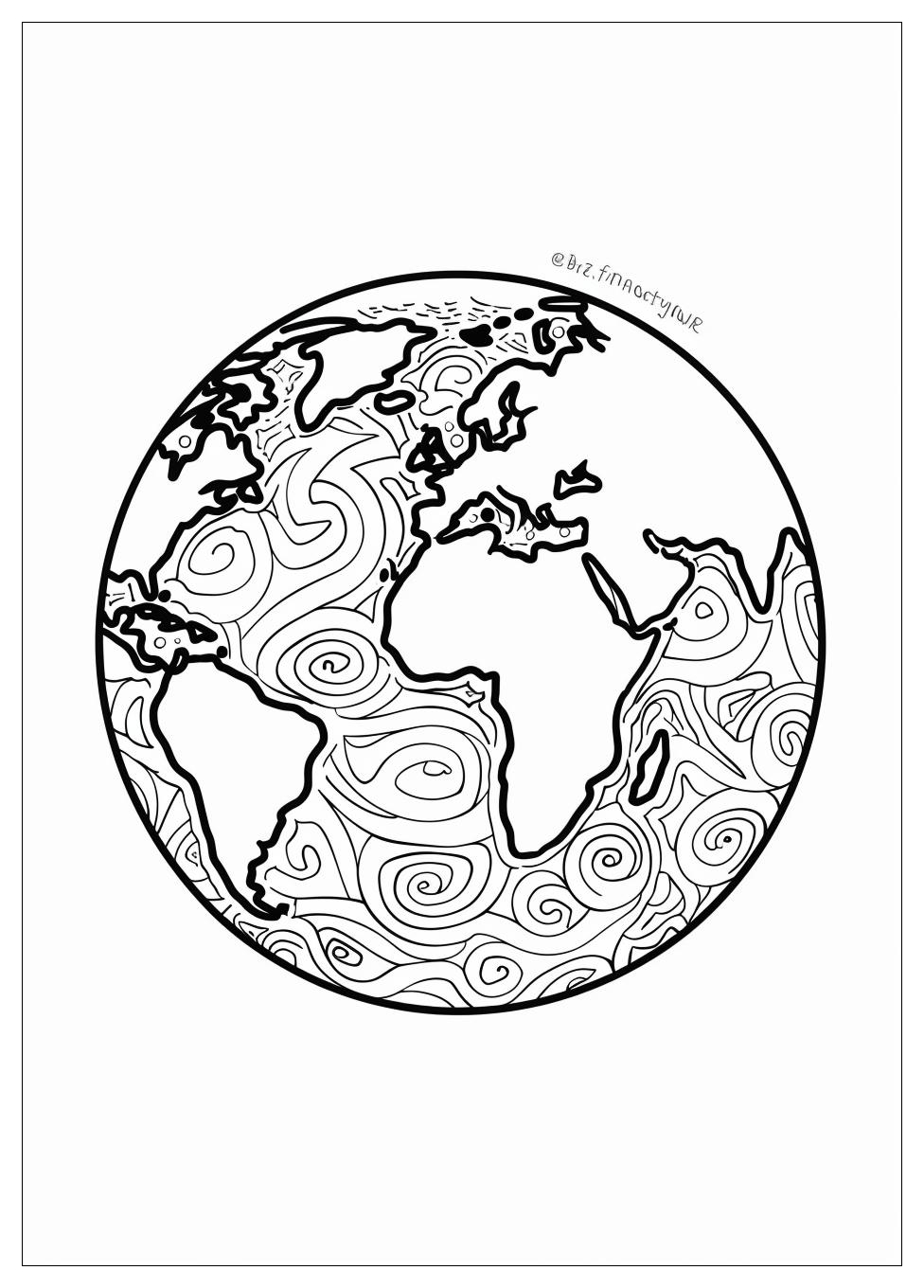 Earth Coloring Pages-4