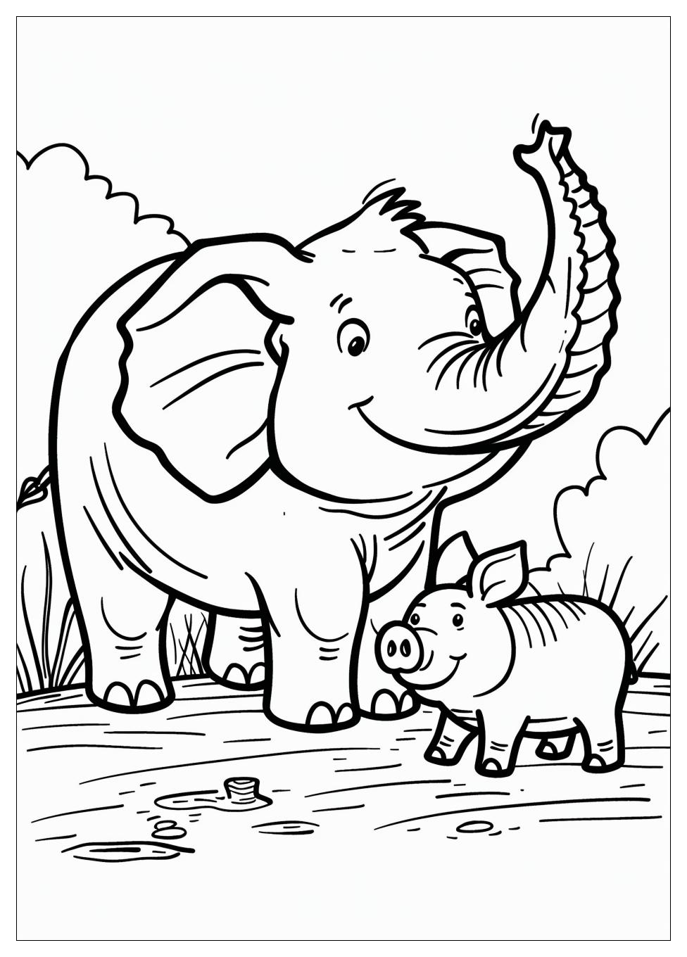 Elephant And Piggie Coloring Pages-9