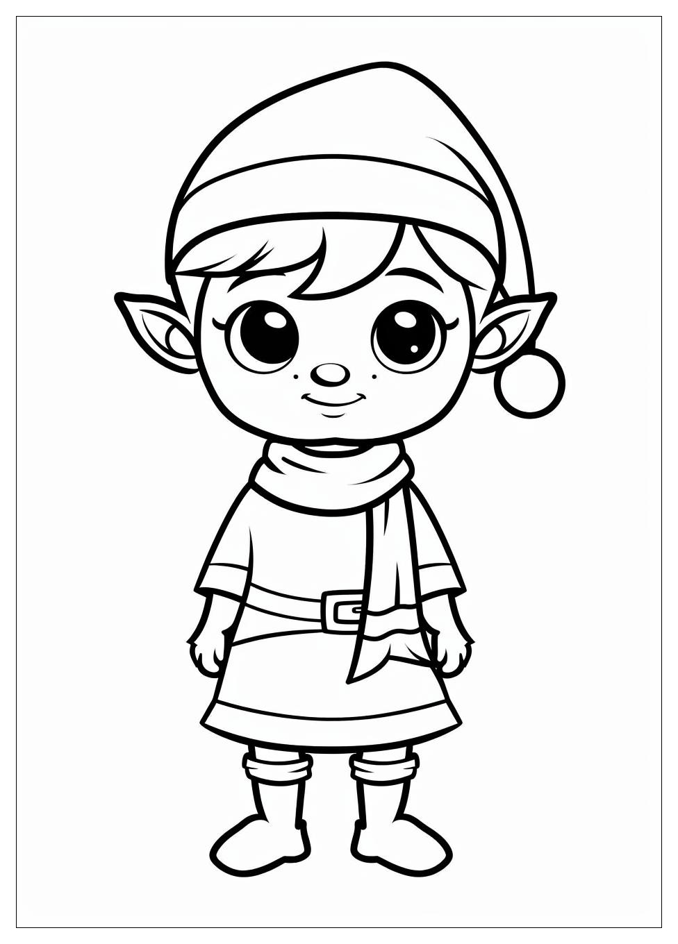 Elf Coloring Pages-1