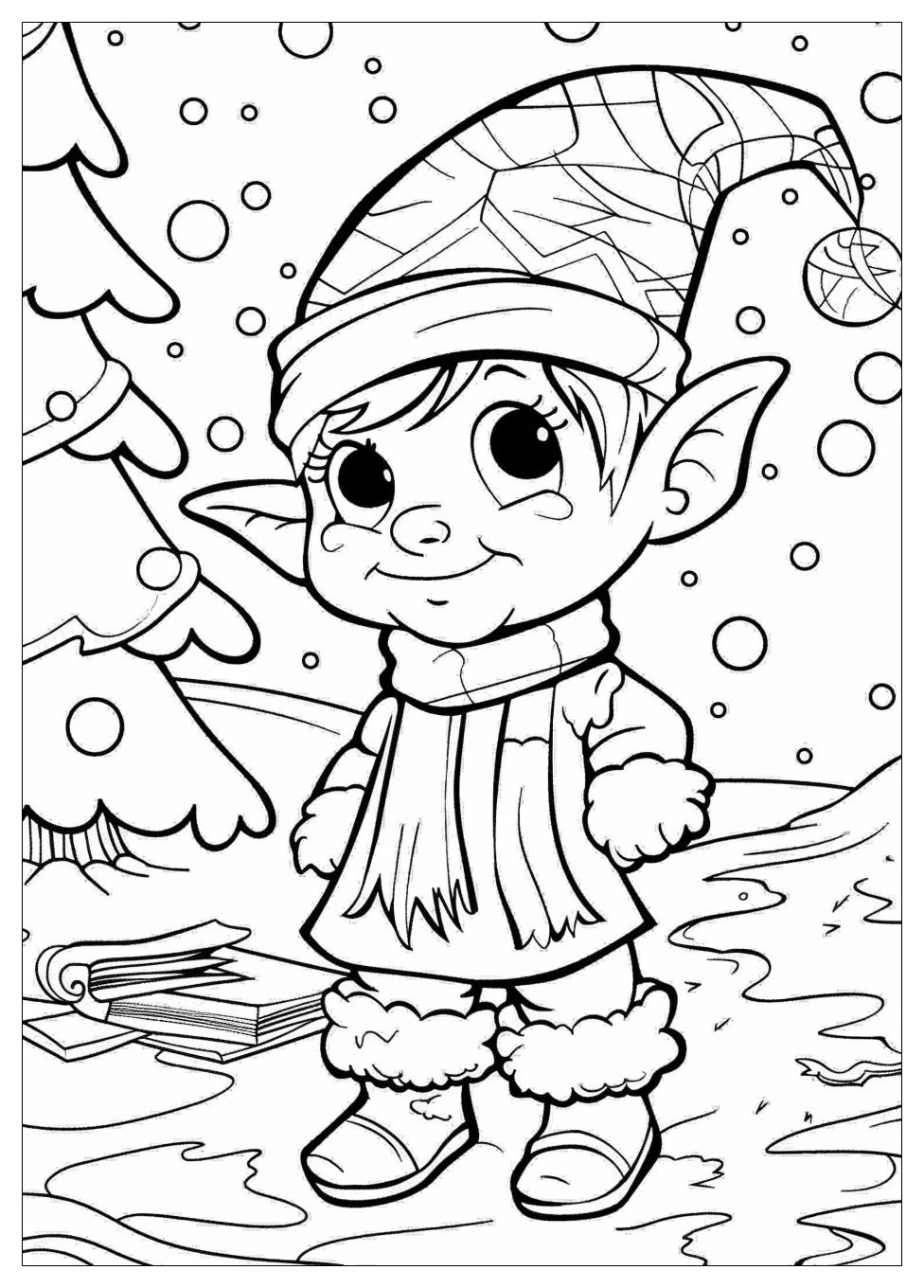 Elf Coloring Pages-12