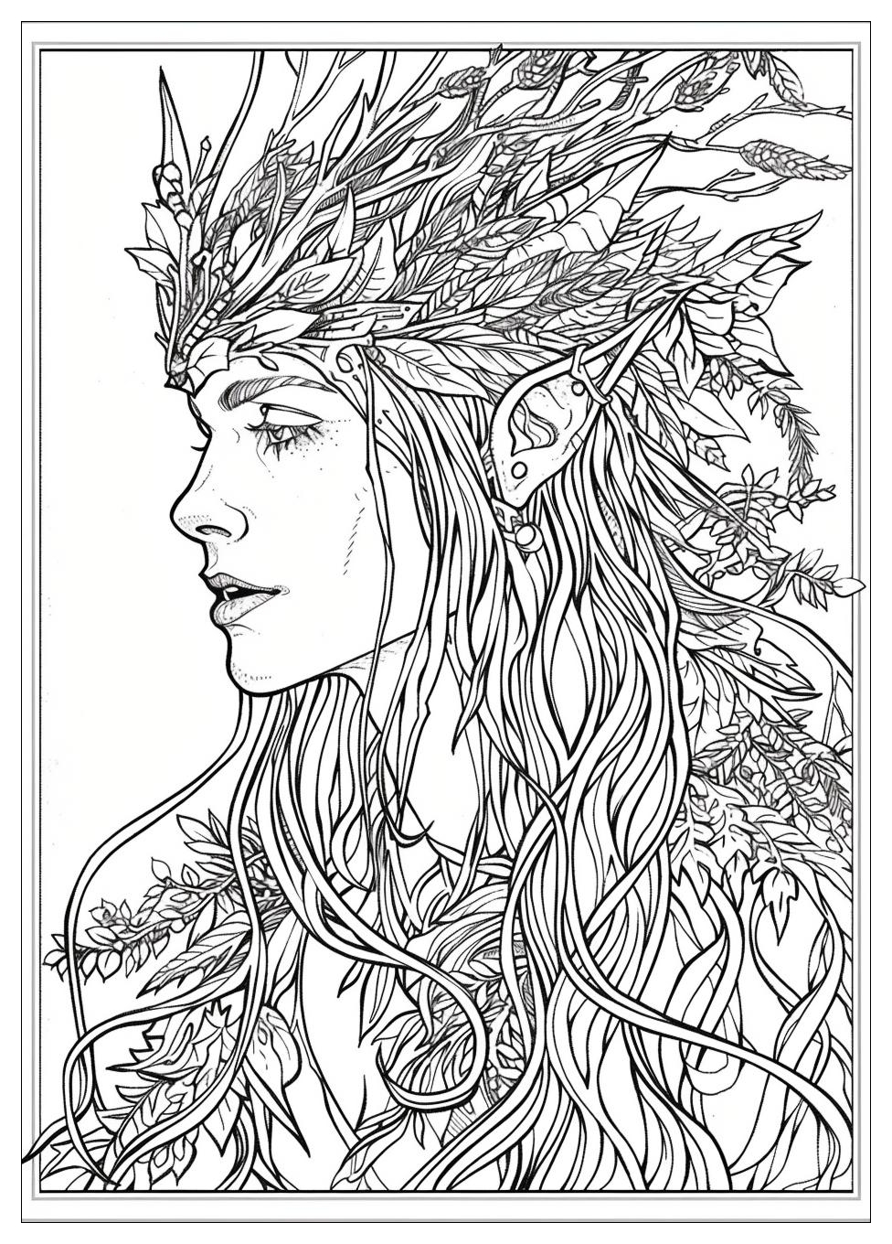 Elf Coloring Pages-13