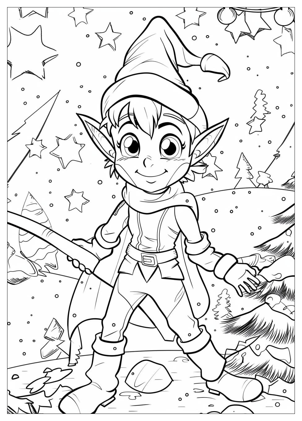 Elf Coloring Pages-3