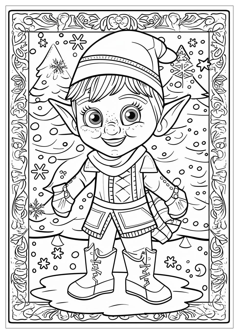 Elf Coloring Pages-5