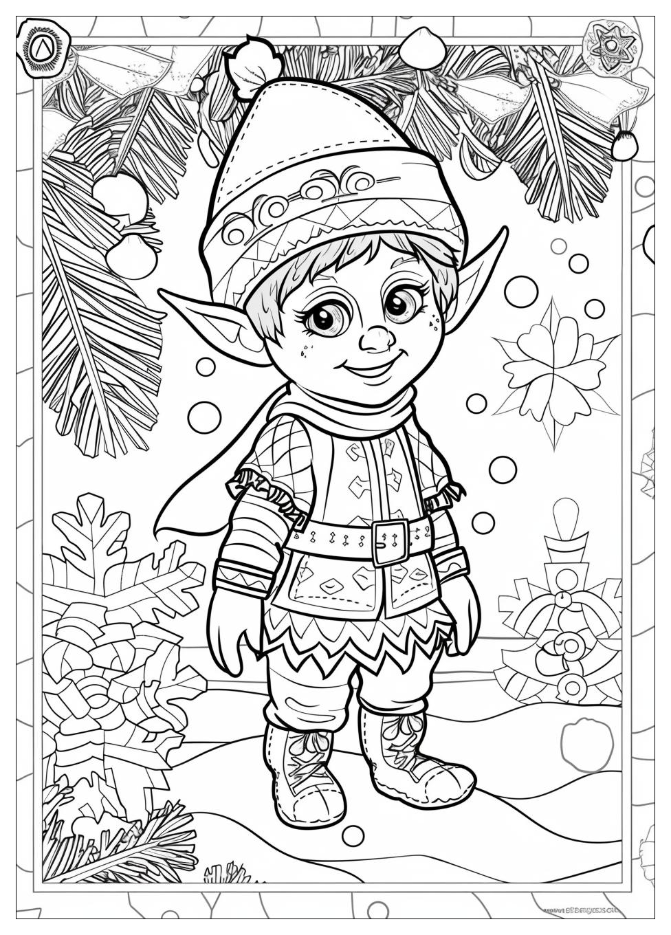 Elf Coloring Pages-8