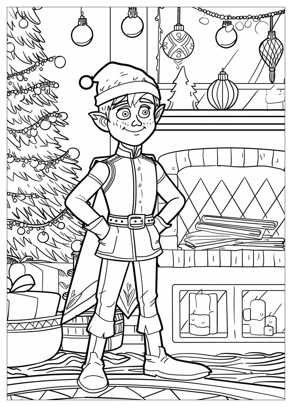 Elf On The Shelf Coloring Pages-1