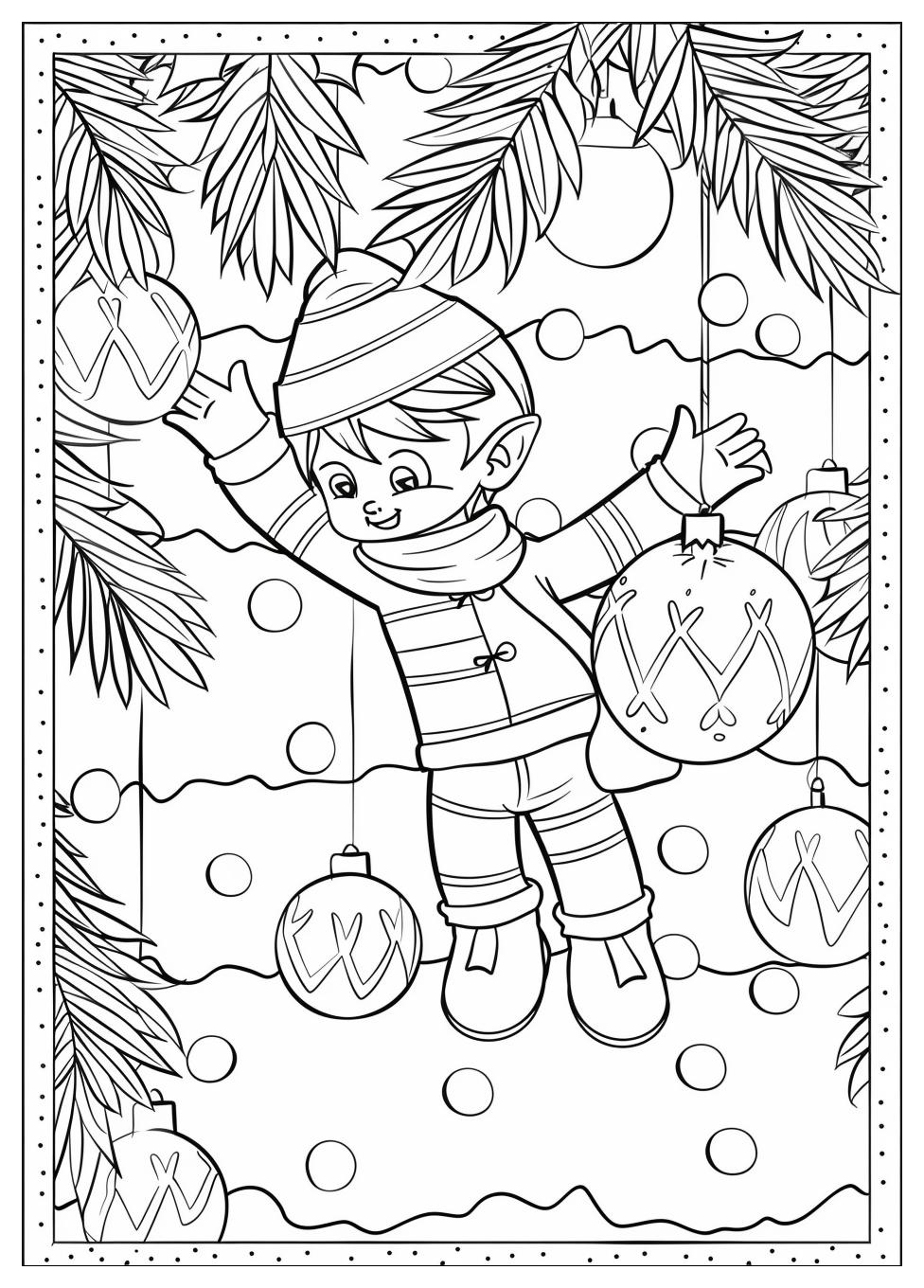 Elf On The Shelf Coloring Pages-10