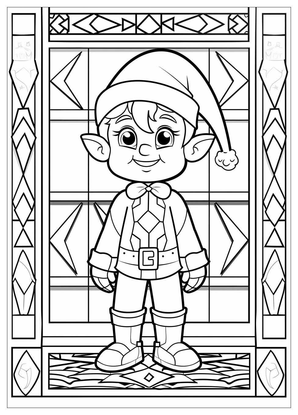 Elf On The Shelf Coloring Pages-11