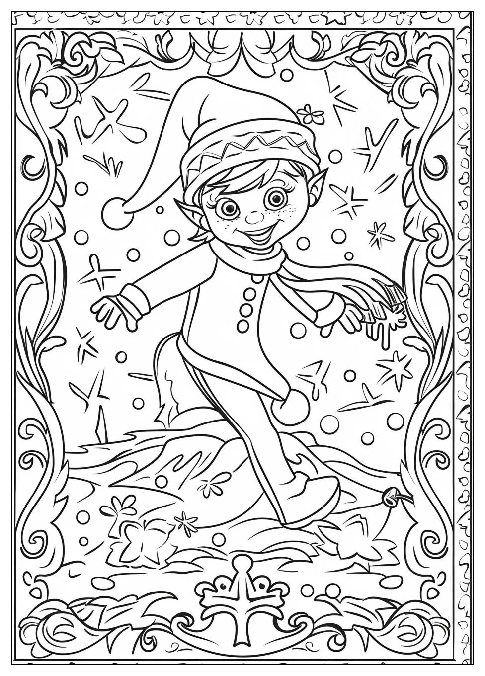 Elf On The Shelf Coloring Pages-12