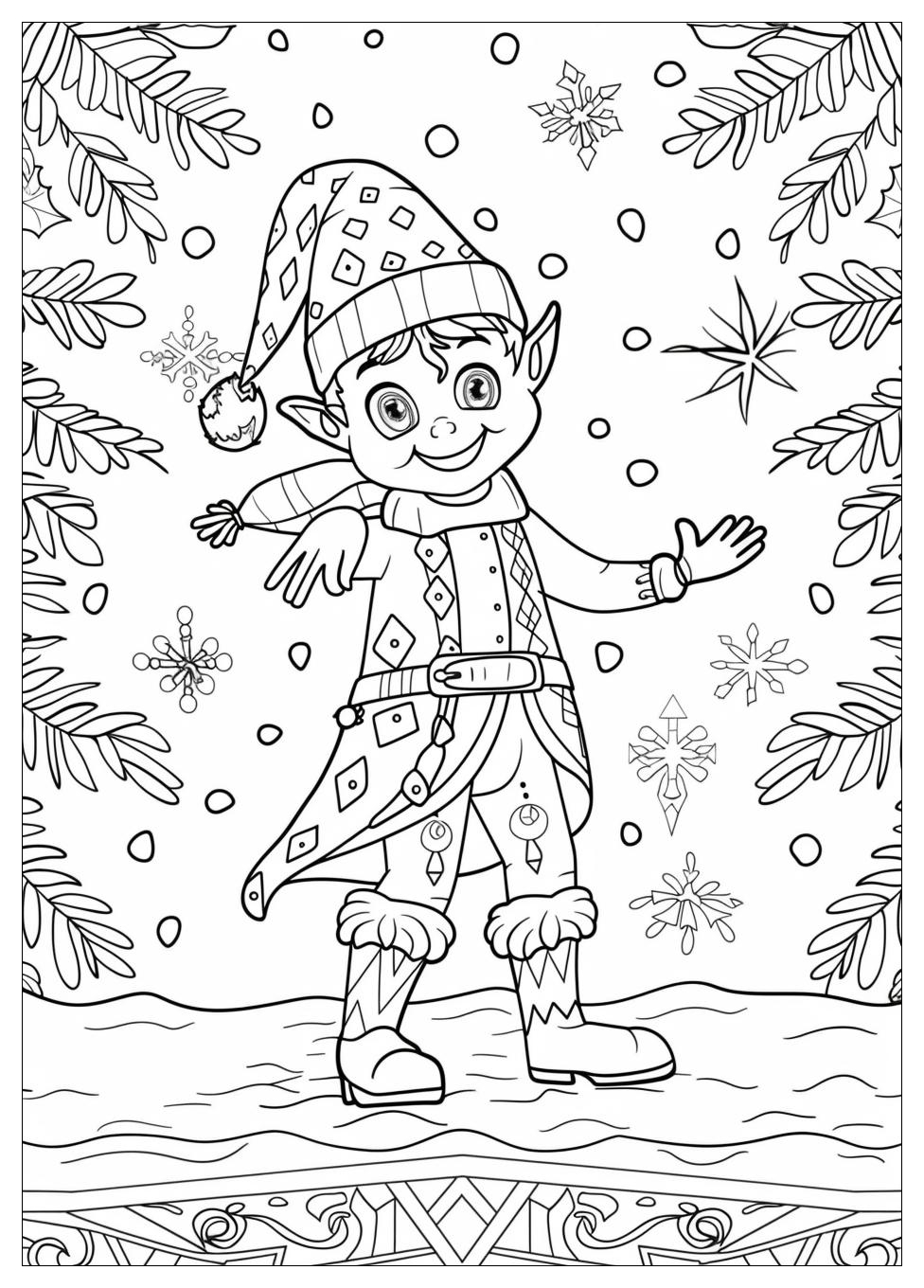 Elf On The Shelf Coloring Pages-13