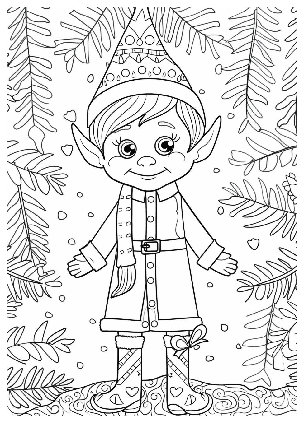 Elf On The Shelf Coloring Pages-15