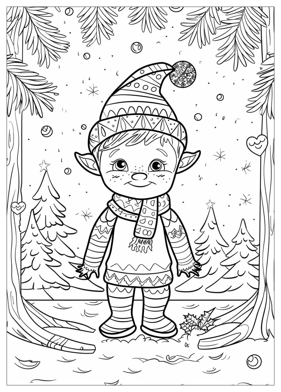 Elf On The Shelf Coloring Pages-16