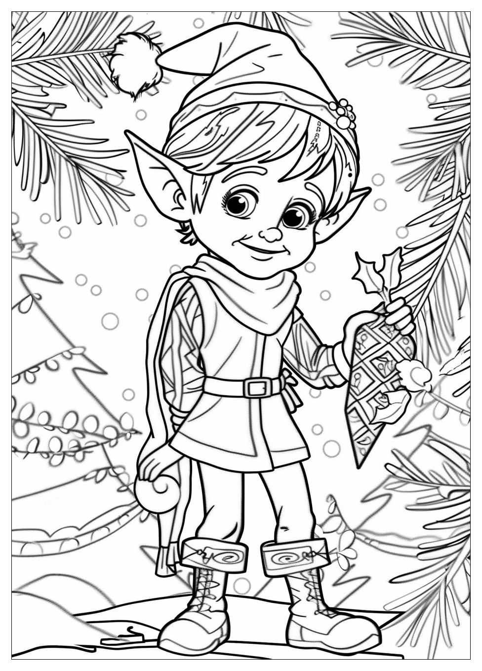 Elf On The Shelf Coloring Pages-17