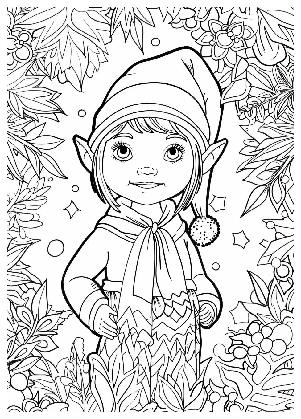 Elf On The Shelf Coloring Pages-19