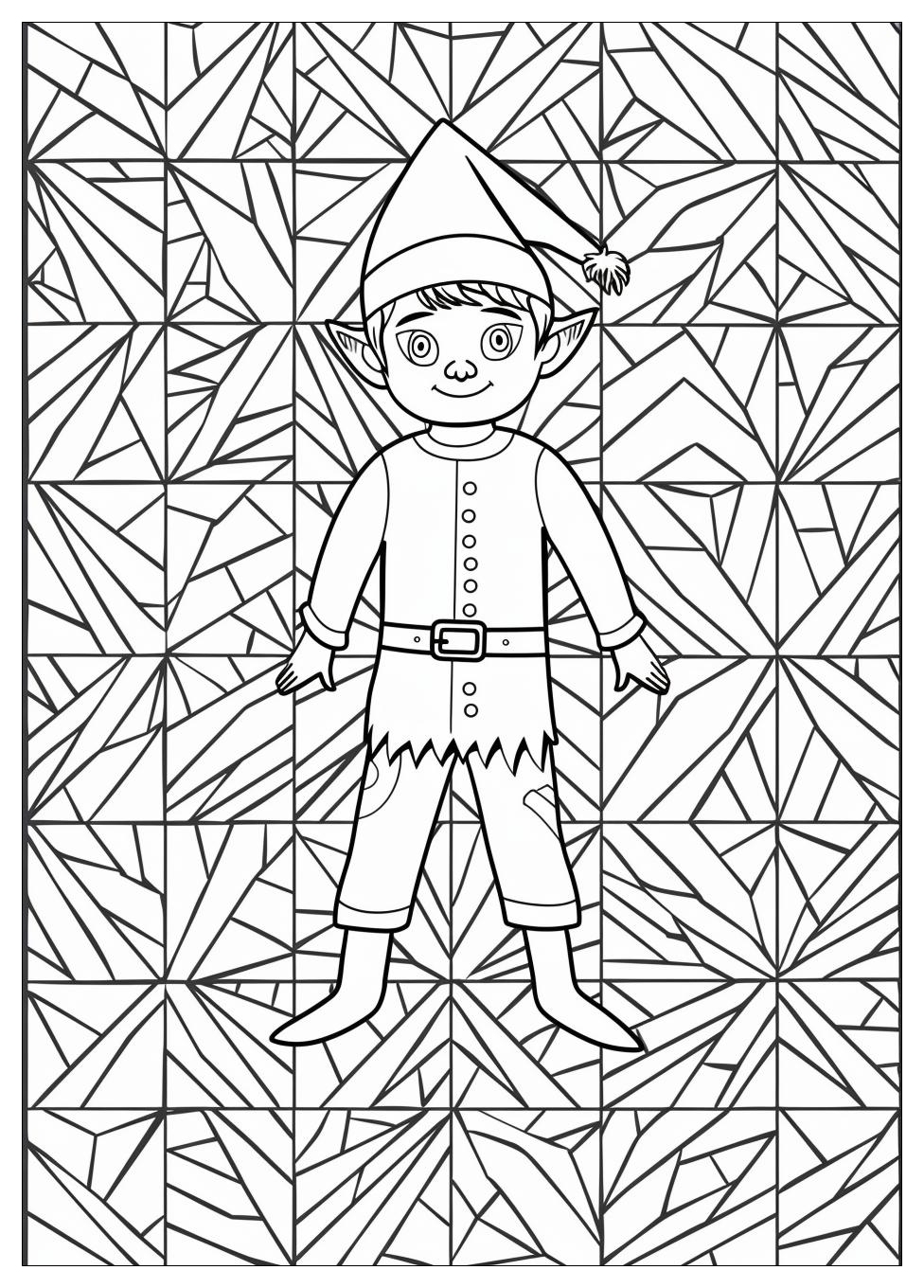 Elf On The Shelf Coloring Pages-3