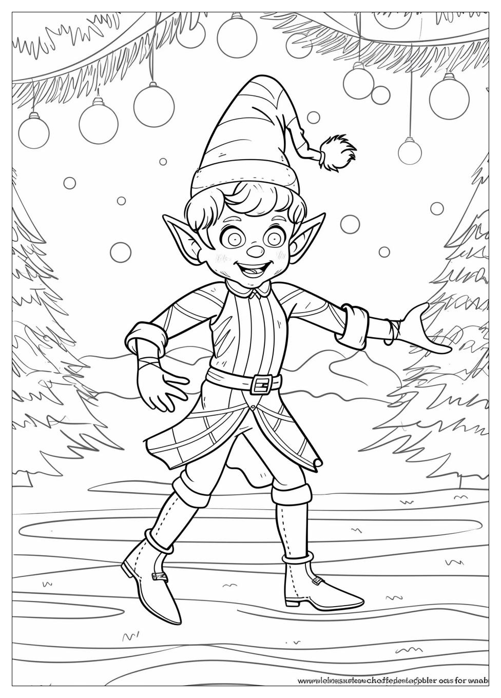 Elf On The Shelf Coloring Pages-5