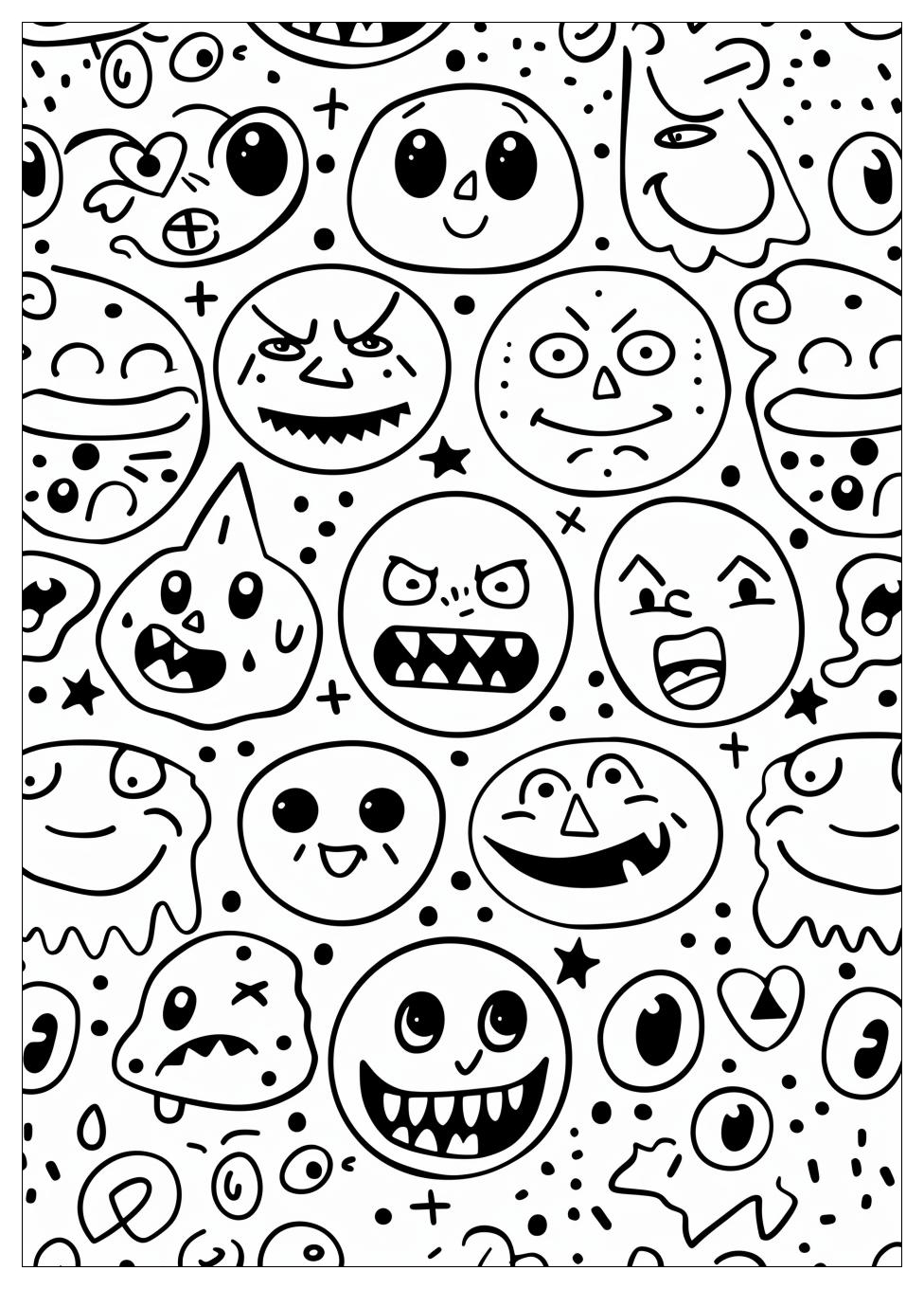 Emotions Coloring Pages-11