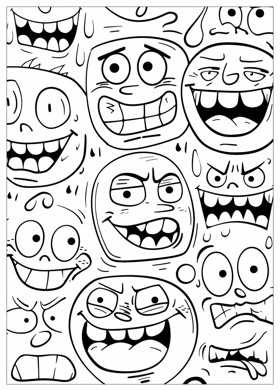 Emotions Coloring Pages-2