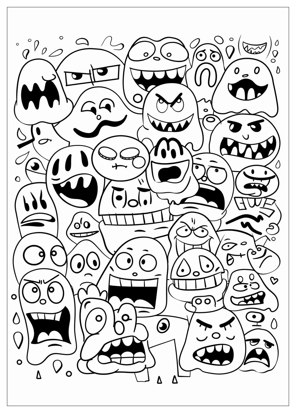 Emotions Coloring Pages-5