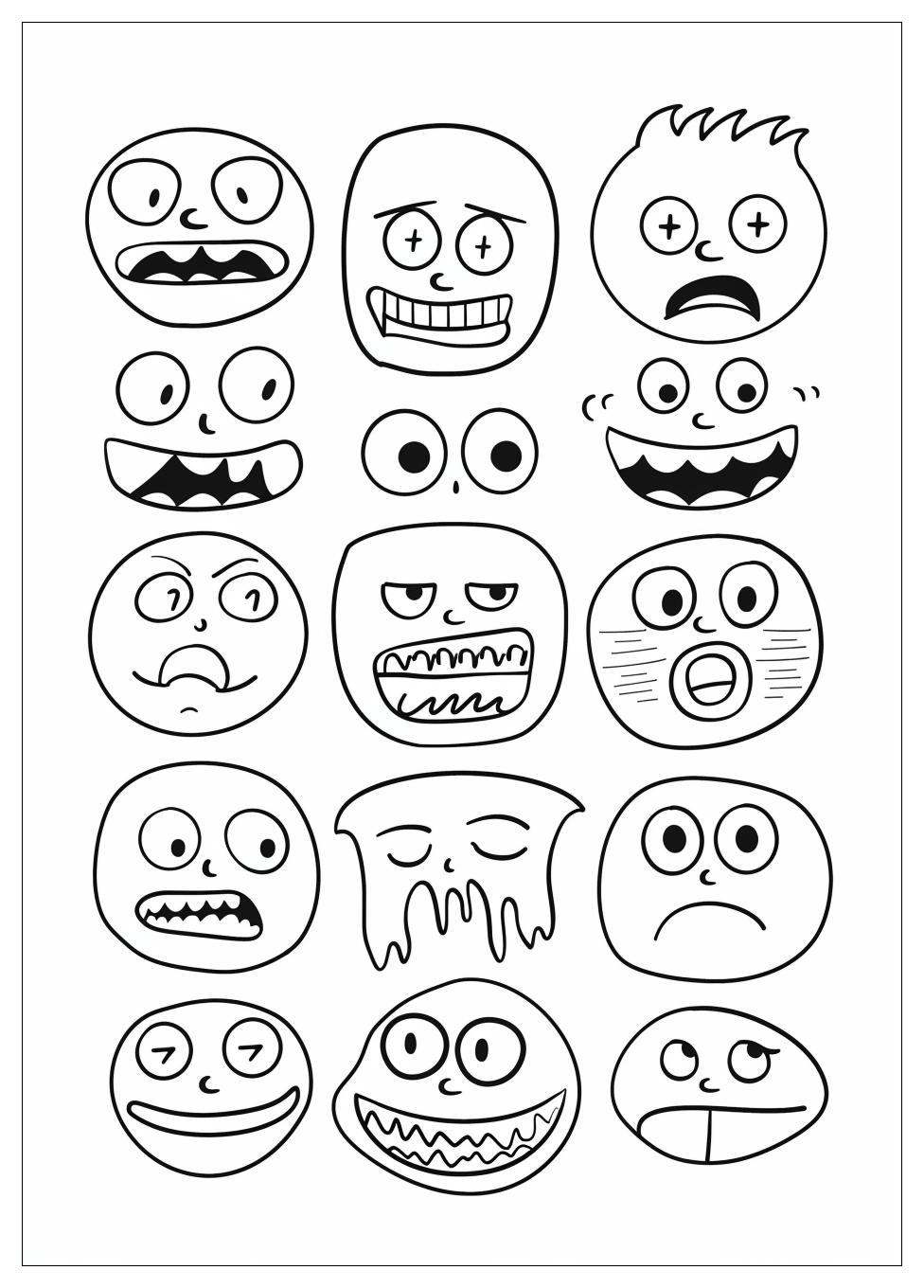 Emotions Coloring Pages-6