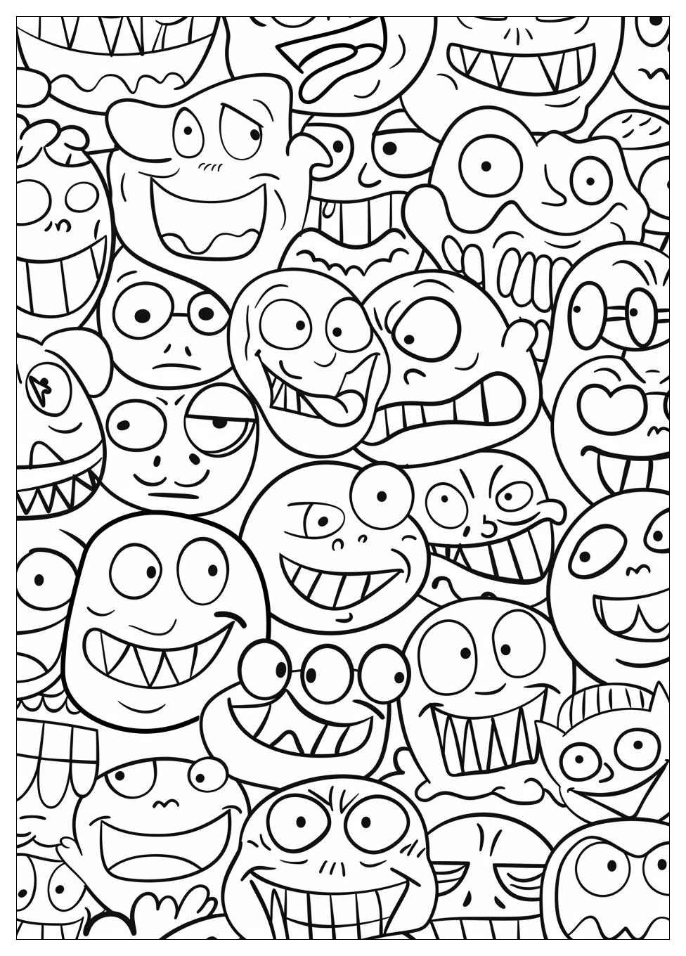 Emotions Coloring Pages-7