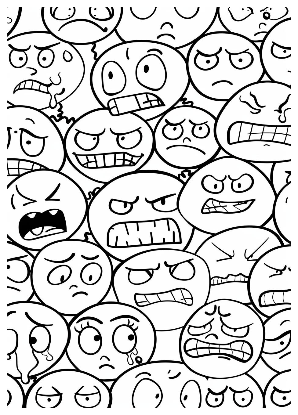 Emotions Coloring Pages-9