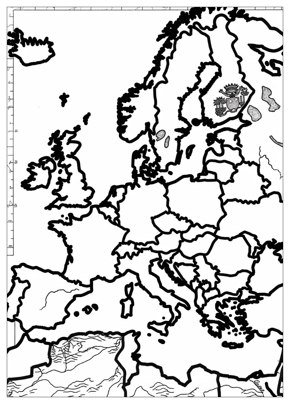 Europe Map Coloring Pages-18