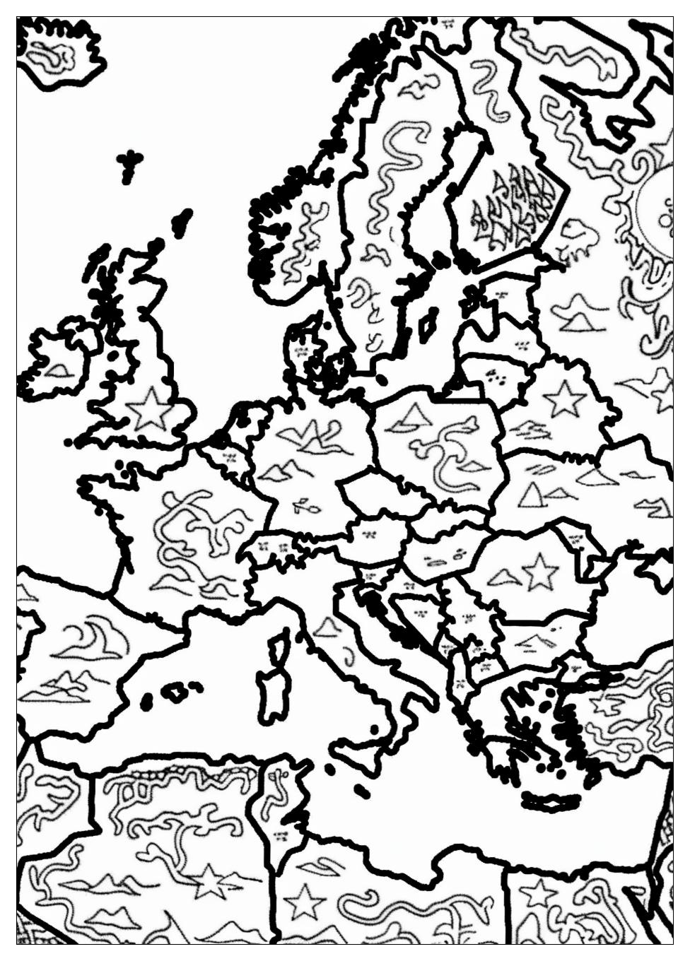 Europe Map Coloring Pages-19