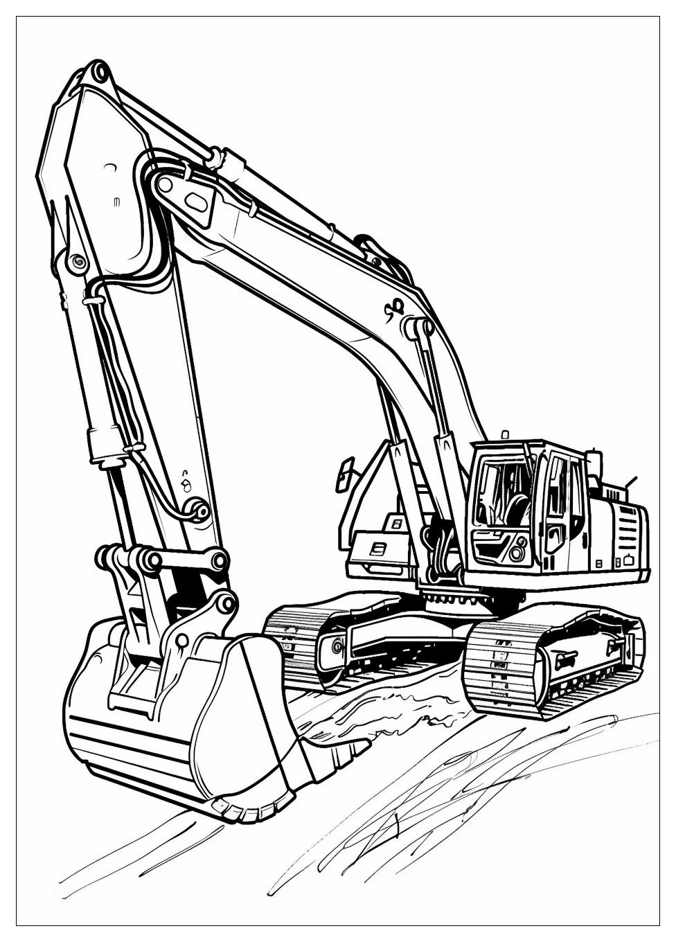 Excavator Coloring Pages-1